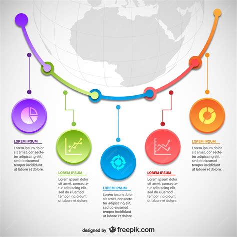 Free Vector | Statistics infographics template