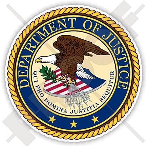 Amazon.com: US Department of Justice Seal DOJ United States of America ...