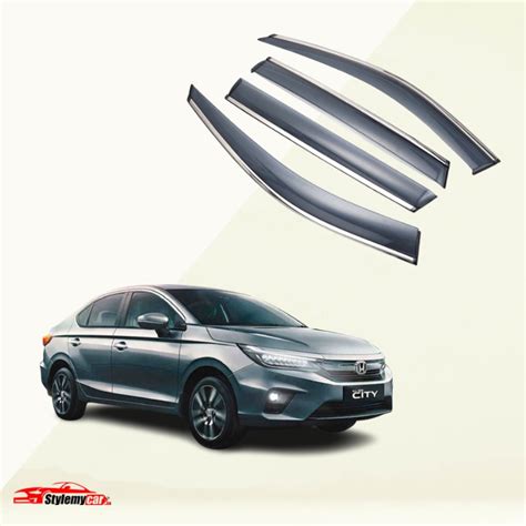 Honda City 2020 2023 Model Door Visor Chrome Lining