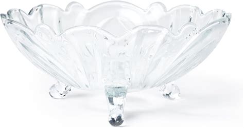 Elegant Crystal Serving Oval Bowl With Beautiful Leaf