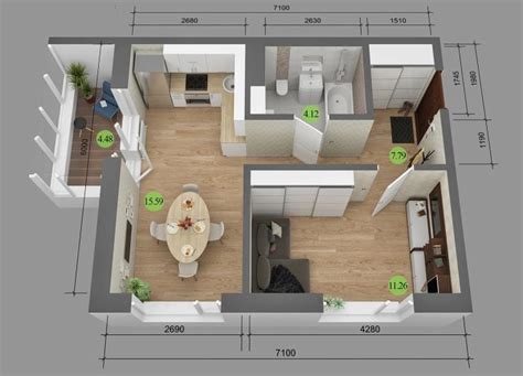 Dizajn jednosobnog stana od 40 m² 96 fotografija moderni primjeri