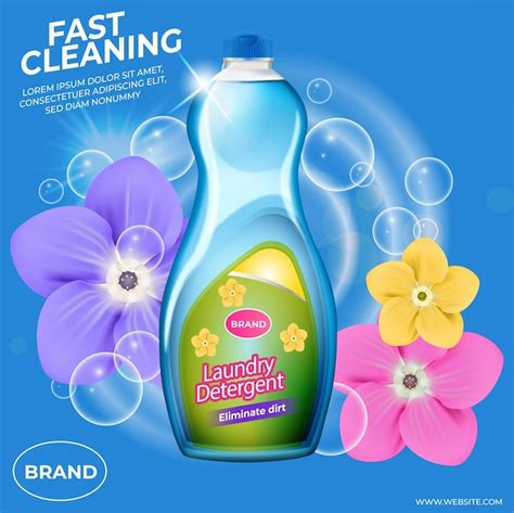 Premium Vector Free Vector Realistic Laundry Detergent Ad