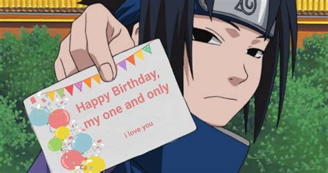 Sasuke Saying Happy Birthday