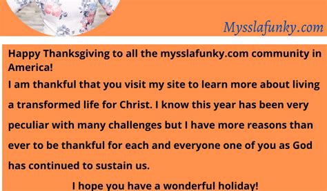 Mysses Lafunkys Faith Blog Happy Thanksgiving