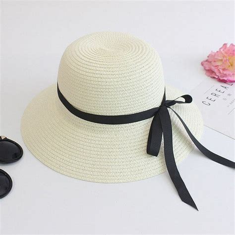 Cocopeaunts Summer Sun Hats Women Fashion Girl Straw Hat Foldable Wide