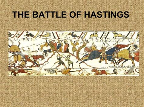 The battle of hastings | PPT