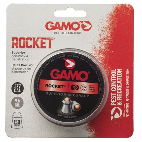 Gamo Rocket 177 Cal Lead Pellets Hardened Steel Tip