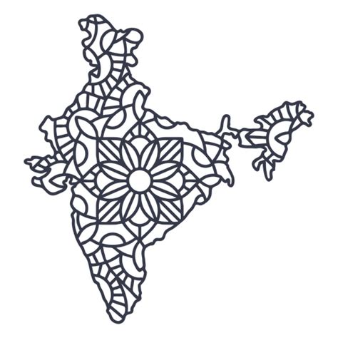 India Silhouette Png Designs For T Shirt And Merch