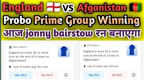 Eng Vs Afg Probo Prediction Probo Prediction Today Match