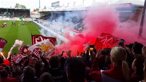 Kaiserslautern Greuther F Rth Pyro Youtube