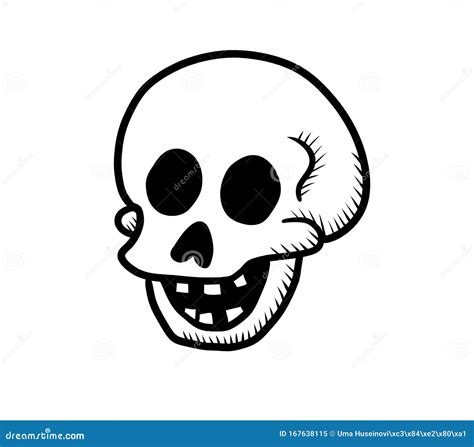 Creepy Skull. Vector Clip Art | CartoonDealer.com #104246635