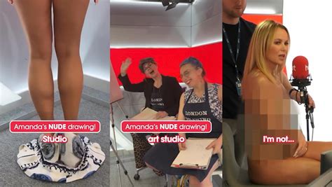 Amanda Holden Strips Completely Naked In Heart Fm Studio As Co