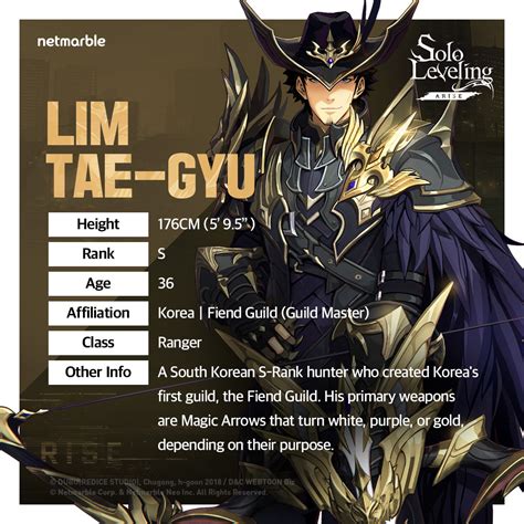 Lim Tae Gyu Solo Leveling Arise Wiki Fandom