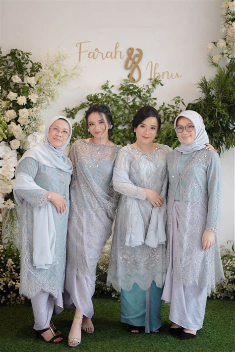 Kebaya Dress Gaun Pengiring Pengantin Gaun Batik Renda Kebaya