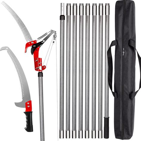 Walensee Pole Saws For Tree Trimming 7 2 27ft Extendable Tree Pruner Manual Branch