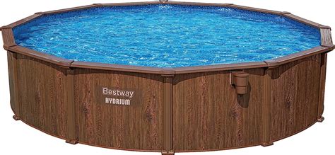 Bestway Hydrium Stahlwandpool Komplett Set mit Sandfilteranlage Ø 550 x