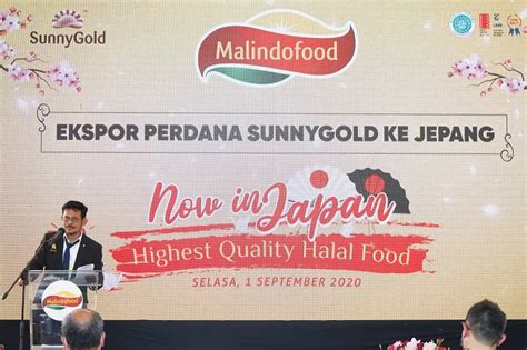 Dengan Sertifikat Halal Sunnygold Siap Tembus Ekspor Perdana Ke Jepang