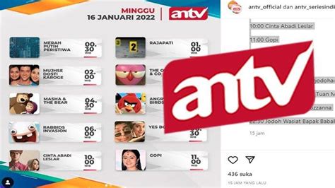 Jadwal ANTV 17 Januari 2022 Tonton Episode Perdana Sinetron ANTV