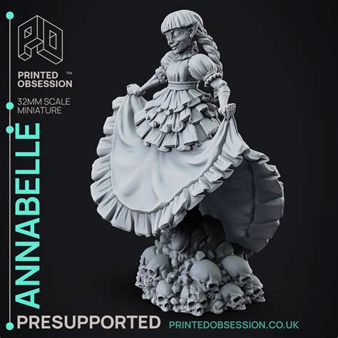 Anabelle 3d Printable Ttrpg Presupported 32mm Scale 3d Model 3d