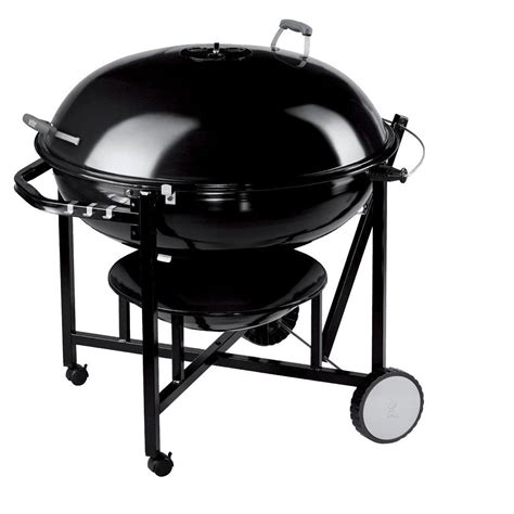 Weber Ranch Kettle Charcoal Grill In Black The Home Depot