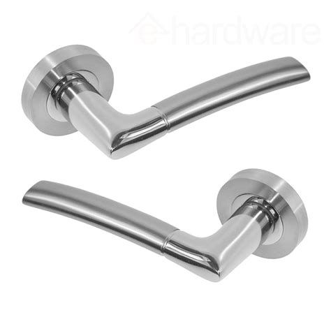 Lorenzo Chrome Internal Door Handles Sets Dual Polished And Satin