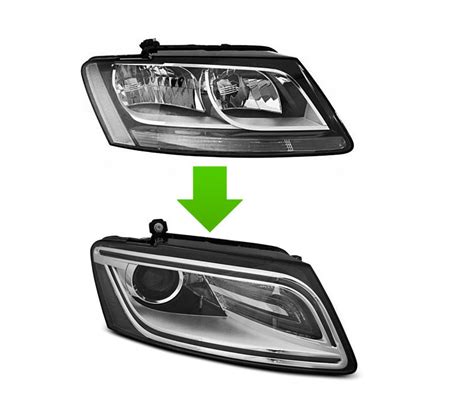 Bi Xenon Look LED Headlights For Audi Q5 8R Facelift Dejavu Cars