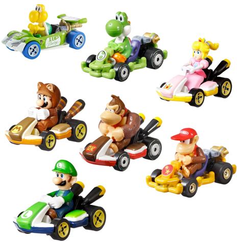 Carrinhos Mario Kart Hot Wheels Tanooki Mario Peach Luigi Donkey Kong E Outros Blog De