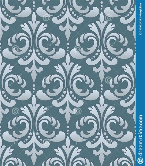 Damask Seamless Pattern Element Vector Classical Luxury Old Fashioned