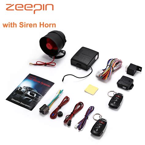 Universal Car Alarm System Siren Horn Auto Lock Unlock Keyless Entry