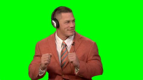 John Cena Vibing Green Screen Youtube