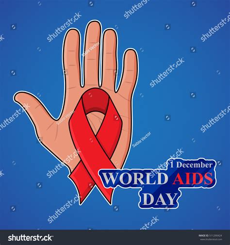 Aids Awareness World Aids Day Concept Stock Vector Royalty Free