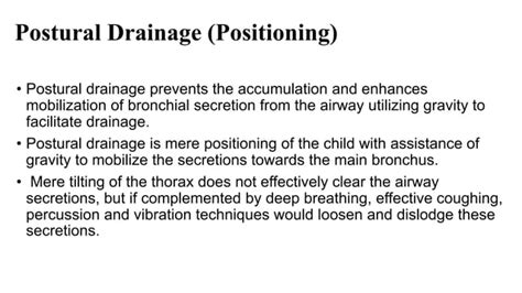 Pediatric Chest Physiotherapy Pptx