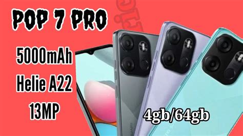 Techno Pop 7 pro Specs and Price Review - YouTube