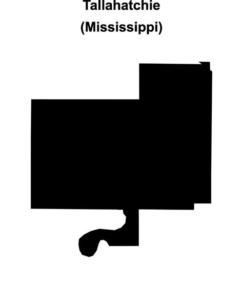 Tallahatchie County, Mississippi blank outline map 46720874 Vector Art at Vecteezy