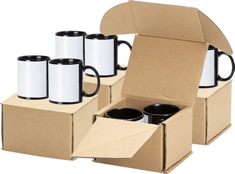 Amazon Pyd Life Pack Sublimation Coffee Mugs Blanks Black With