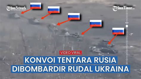 Tentara Ukraina Gempur Habis Habisan Konvoi Lapis Baja Rusia Yang