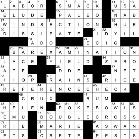 0905 22 NY Times Crossword 5 Sep 22 Monday NYXCrossword