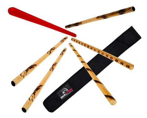 Krakstorm Escrima Sticks Set W Bag Fma Kali Arnis Rattan Eskrima Sticks