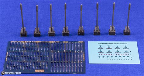 British Rocket Projectiles 60lb RP 3 F SAP Sets 648393 648394 1