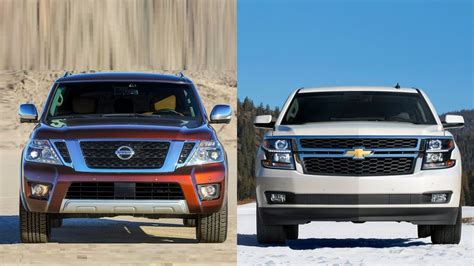 2017 Nissan Armada Vs 2016 Chevrolet Tahoe Youtube