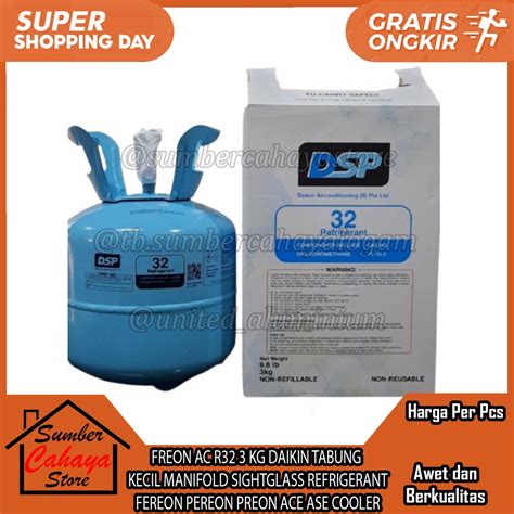 Jual Freon Ac R Kg Daikin Tabung Kecil Manifold Sightglass