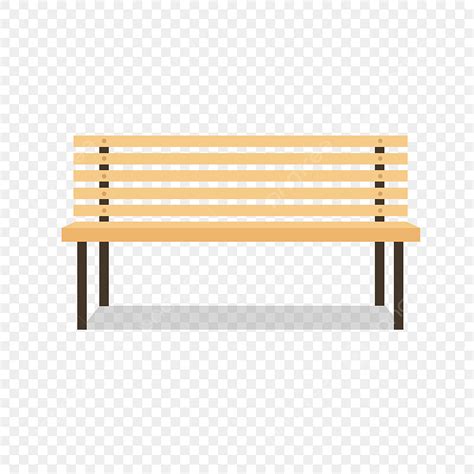 Park Benches PNG Transparent Cartoon Minimalistic Park Bench Element