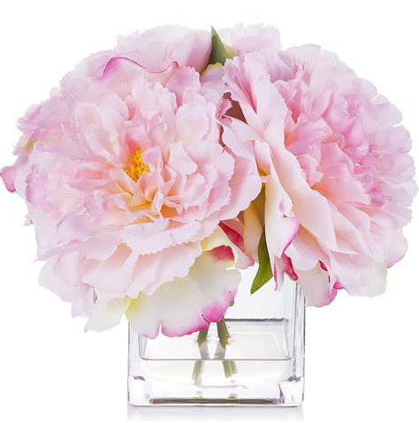 Amazon Enova Floral Artificial Flowers Silk Peony Fake Flowers