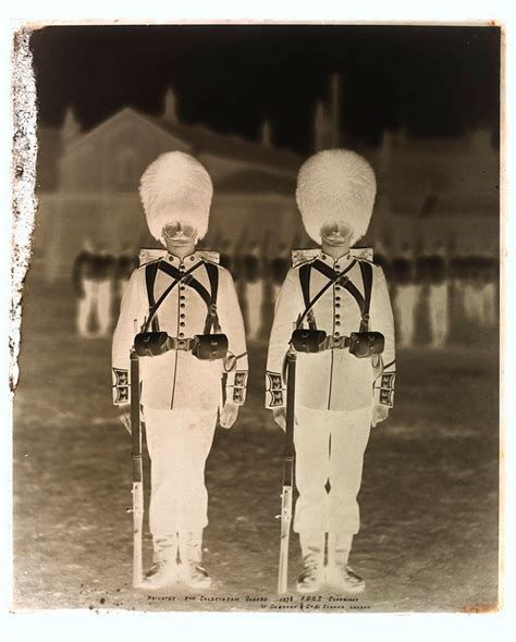 Privates Nd Battalion Coldstream Guards Glass Negative C