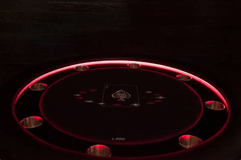 Round Poker Table With LED Lights – The Ginza