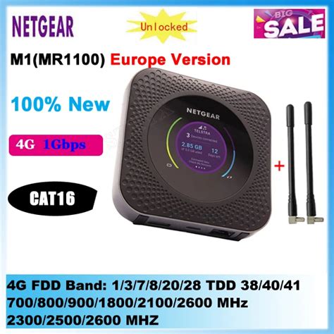 100new Unlocked Europe Version Netgear Nighthawk M1 Mr1100 Cat16 4g Gigabit Lte Mobile Router