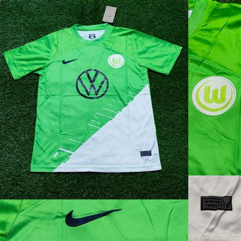 Jual Wolfsburg Home Jersey Baju Bola Hijau Import Shopee Indonesia