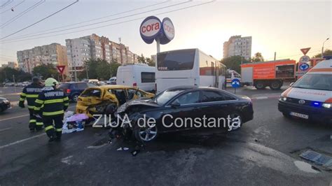 UPDATE Știri Constanța azi Accident rutier grav în sensul giratoriu