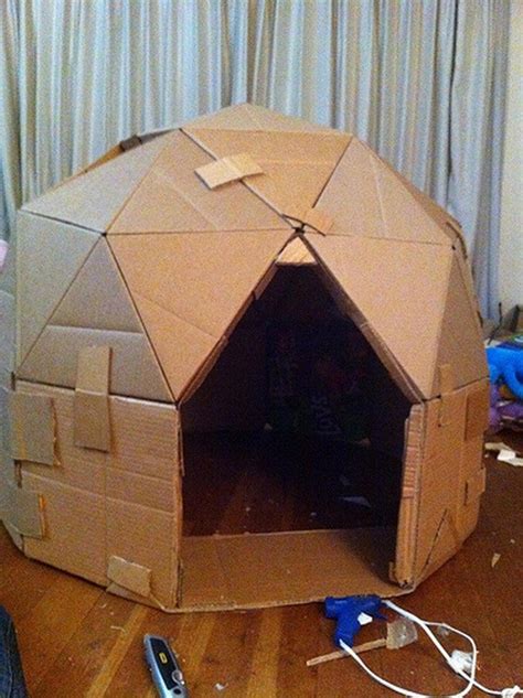 How To Build An Amazing Cardboard Play Dome 10 Steps Craft Projects