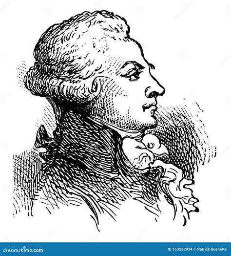 Robespierre Vintage Illustration Cartoon Vector Cartoondealer